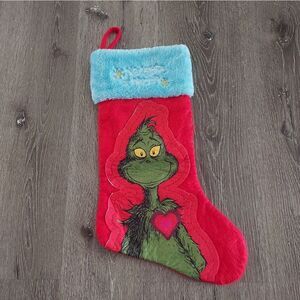 Dr. Seuss Grinch Naughty or Nice Red Holiday Stocking